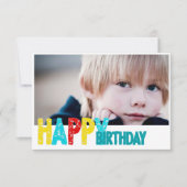 Fotokarte zum Geburtstag Karte (Vorderseite)