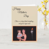 Fotokarte zum Muttertag Karte (Gelbe Blume)