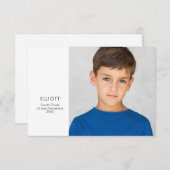 Fotokarte zum Schuljahr (Vorne/Hinten)