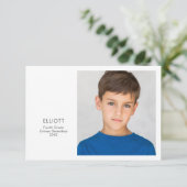 Fotokarte zum Schuljahr (Stehend Vorderseite)