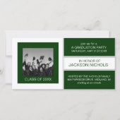 Fotokarten für den grünen und weißen Abschluss (Vorderseite)