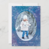 Fotokarten für Frost Flurry Holiday Feiertagskarte (Vorderseite)