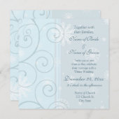 Fotokarten für Winterhochzeiten Einladung (Vorne/Hinten)