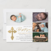 Fotokollage-Taufe Einladung (Vorderseite)