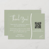 Fotokunde Vielen Dank Foto Voucher QR Code Dankeskarte (Vorne/Hinten)