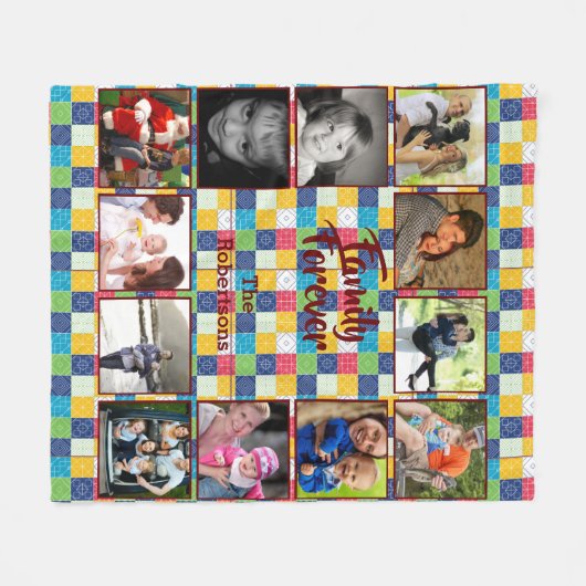 Fotolack Fleece Blanket - Kleines Patchwork (Vorderseite (Horizontal))