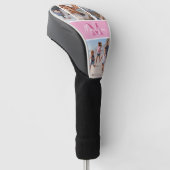 Fotolack Rosa Monogramm Golf Headcover (angewinkelt)