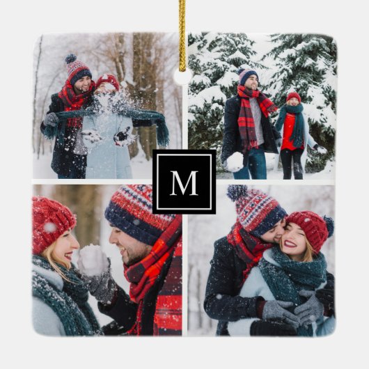 Fotolage Modernes Monogramm Keramikornament (Rückseite)