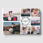 Fotolage und Monogramm | Wedding Guestbook Gästebuch (Vorderseite)