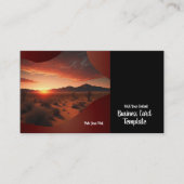 Fotolandschaft Sunset Business Card Visitenkarte (Vorderseite)