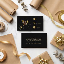 Fotoleistung danke Ihnen Social Links einfügen Kar Begleitkarte