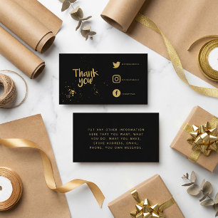 Fotoleistung danke Ihnen Social Links einfügen Kar Begleitkarte