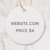 Fotoleiterpreis-Tag - Personalisiertes Logo-Geschä Geschenkanhänger (Rückseite)