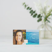 Fotologo Ocean Blue Sea Travel Visitenkarte (Stehend Vorderseite)