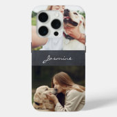 Fotolollage Monogram Chalkboard Case-Mate iPhone Hülle (Rückseite)