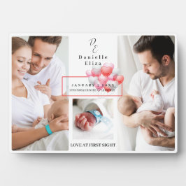 Fotolollage Monogram für die Geburtsstunde eines N Fotoplatte