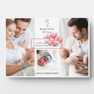Fotolollage Monogram für die Geburtsstunde eines N Fotoplatte