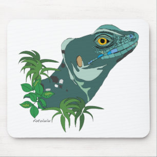 fotolulu Stirnlappen-Basilisk Mousepad