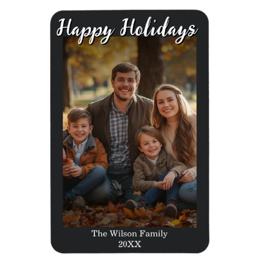 Fotomagnet mit individuellem Foto und Text Magnet (Vertikal)