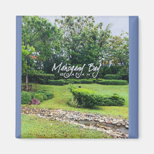 Fotomagnet von der Mahagonibucht, Roatan, Honduras Magnet
