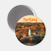 Fotomagnet von Portland Maine Lighthouse Magnet (Vorderseite/Rückseite)
