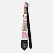 Fotomaterial Beste Papa Ever Black Neck Tie Krawatte (Vorderseite)