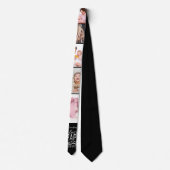 Fotomaterial Beste Papa Ever Black Neck Tie Krawatte (Rückseite)