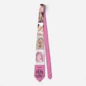 Fotomaterial Beste Papa Ever Pink Neck Tie Krawatte (Vorderseite)