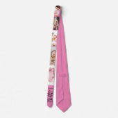 Fotomaterial Beste Papa Ever Pink Neck Tie Krawatte (Rückseite)