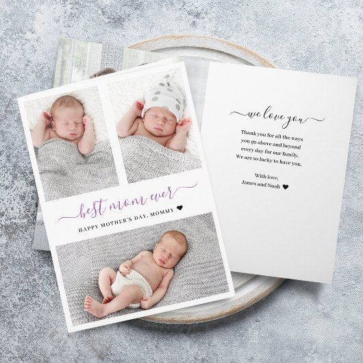 Fotomaterial Collage Faltded Card Karte