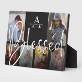 Fotomaterial Collage, gesegnet mit Monogramm-Skrip Fotoplatte (Seite)