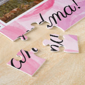 Fotomaterial Drei Bilder Rosa Wasserfarben Puzzle (Seite)