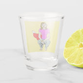 Fotomaterial Schnapsglas (Rückseite)