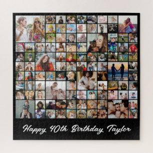 Fotomontage 100 Bilderraster Benutzerdefiniert Qua Puzzle