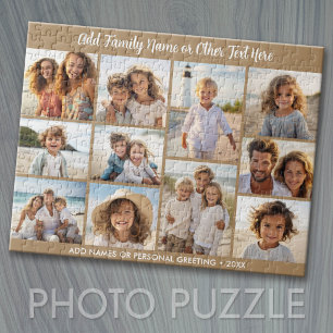 Fotomontage - 11 Bilder und Text - Heiter Neutral Puzzle