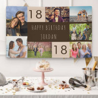 Fotomontage 7 Bilder Personalisiert 18. Geburtstag