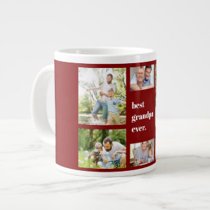 Fotomontage Bester Opa Aller Zeiten Bordeauxrot un Jumbo-Tasse