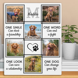 Fotomontage Haustier Hunde Liebhaber Zitat Einziga Fotoplatte