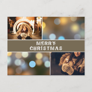Fotomontage Moderne Feiertage Weihnachten Postkarte
