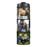 Fotomontage-Monogramm personalisiert modern schwar