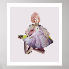 Fotomontage Woman Wearing Poster