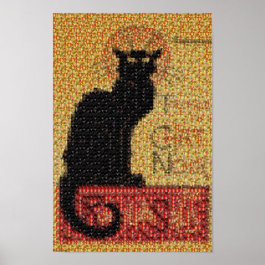 Fotomosaic-Tournée du Chat Noir Poster (Vorne)