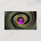 FOTON SWIRL GEM MONOGRAM lila Visitenkarte (Rückseite)