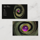 FOTON SWIRL GEM MONOGRAM lila Visitenkarte (Vorne/Hinten)