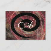 FOTON SWIRL lila schwarz Visitenkarte (Rückseite)