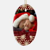 Fotoovalverzierung Keramik Ornament (Rechts)