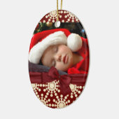 Fotoovalverzierung Keramik Ornament (Links)