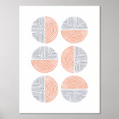 Fotopapier Circle Geometric Art Print Poster (Vorderseite)