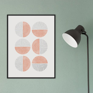 Fotopapier Circle Geometric Art Print Poster