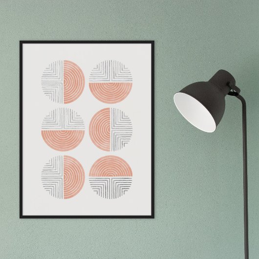 Fotopapier Circle Geometric Art Print Poster
